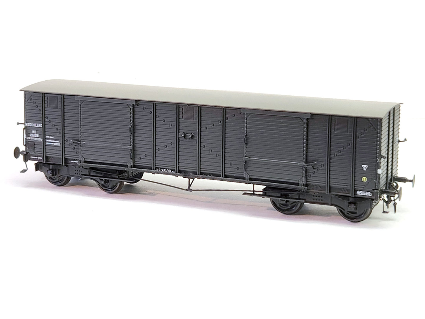 Messing bouwset gesloten vierassige goederenwagen NS-HSM (1893-1960) - Art. M-160ns