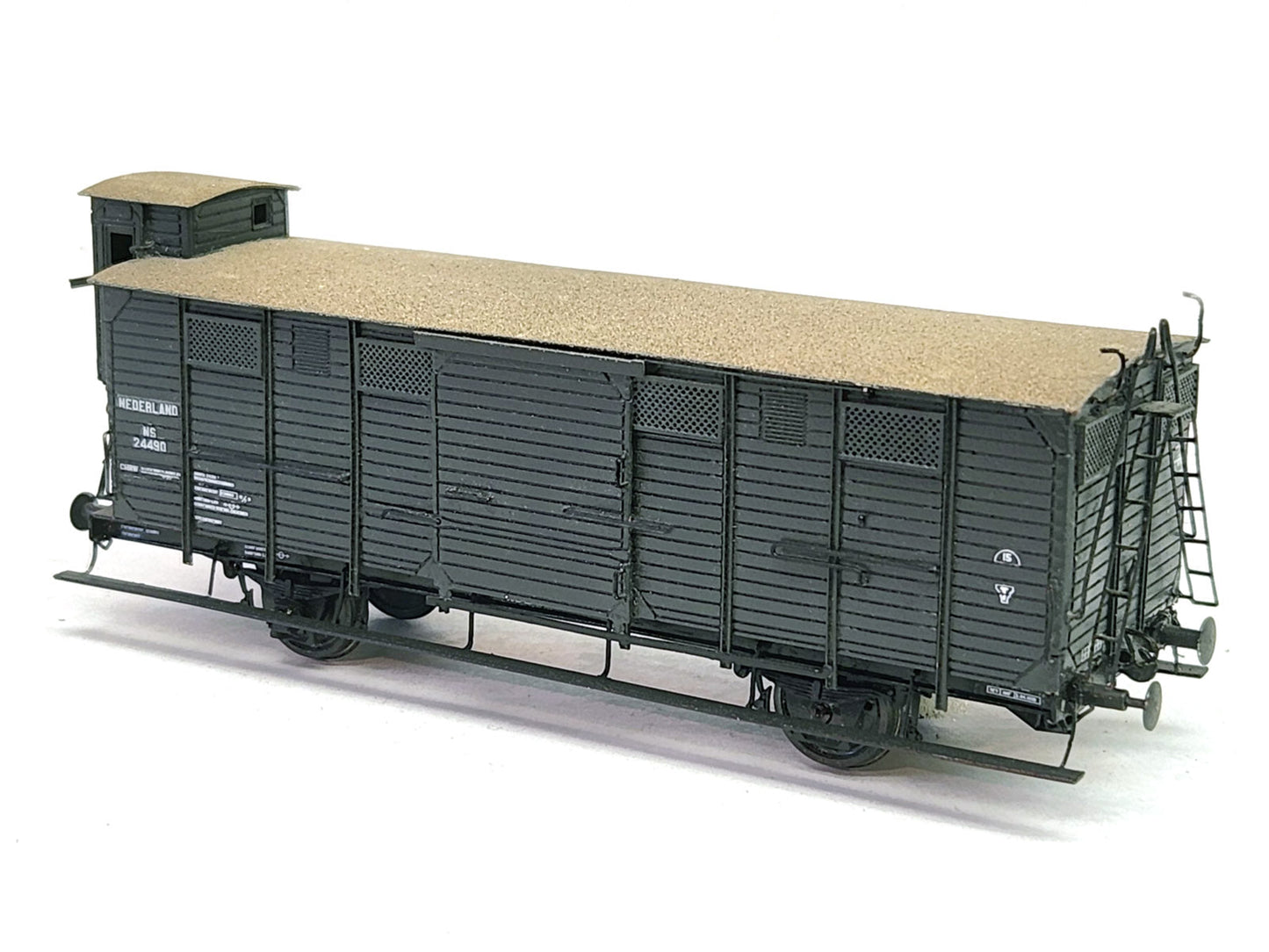 Messing bouwset "HSM groentewagens" met remhuis NS / HSM (1913-1970) Art. M-186