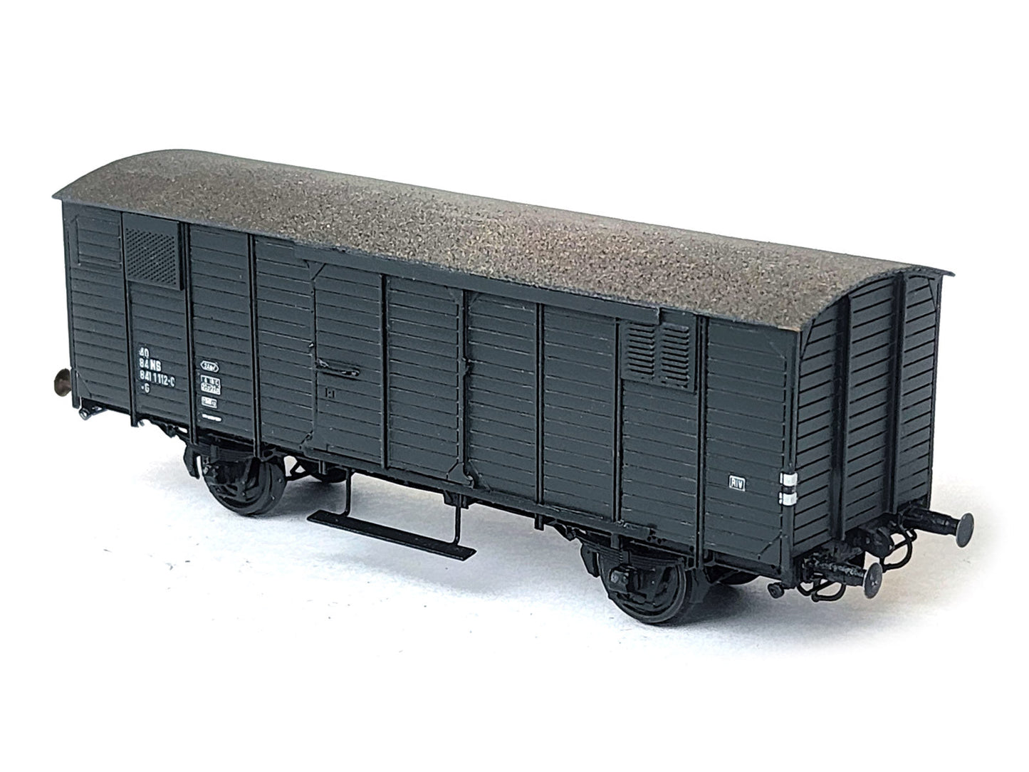 Messing bouwset NS groentwagens model 1928 na ombouw (1956-1990) Art. M-188