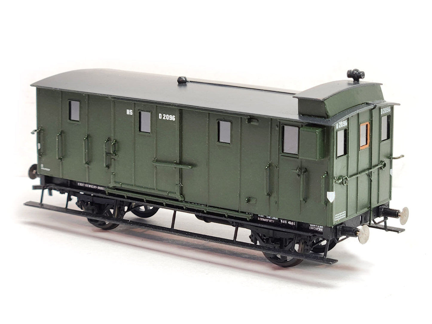 Messing bouwset bagagewagen NS / SS / NBDS (1877-1937) Art. M-220