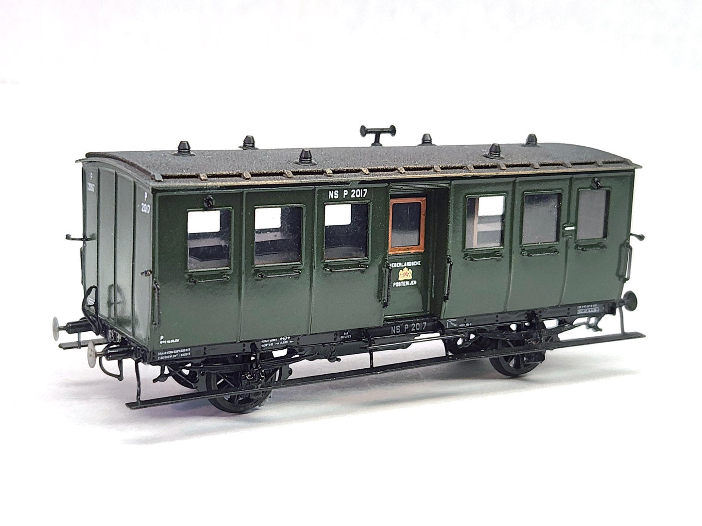 Messing bouwset postrijtuig NS / SS / HSM (1882-1936) - art. M-224 NIEUW