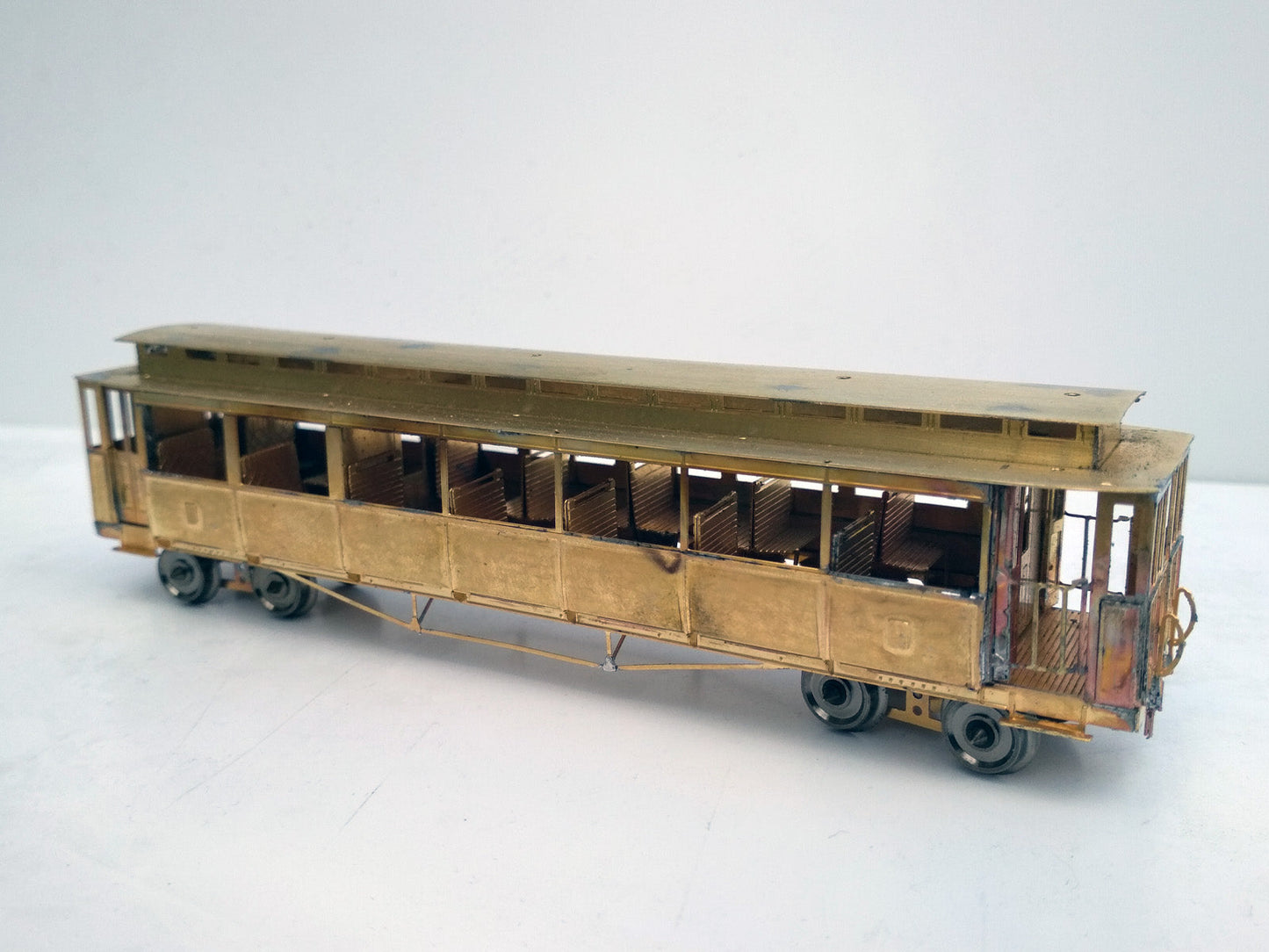 Messing bouwset normaalspoor tramrijtuigen NS / SS (1920-1954) Art. M-402