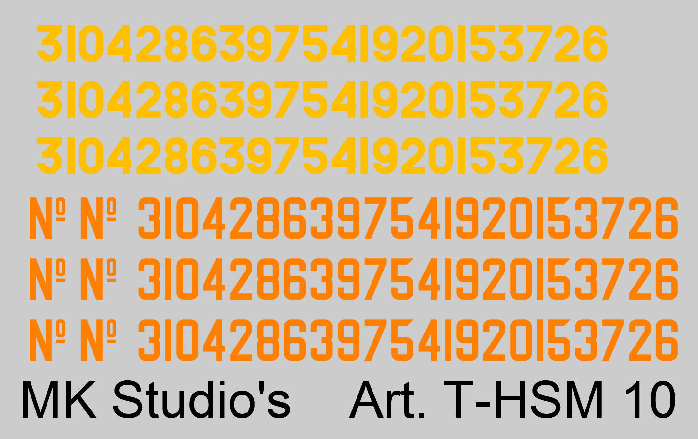 Nummerplaten voor locomotieven SS / HSM / NBDS - VERNIEUWD