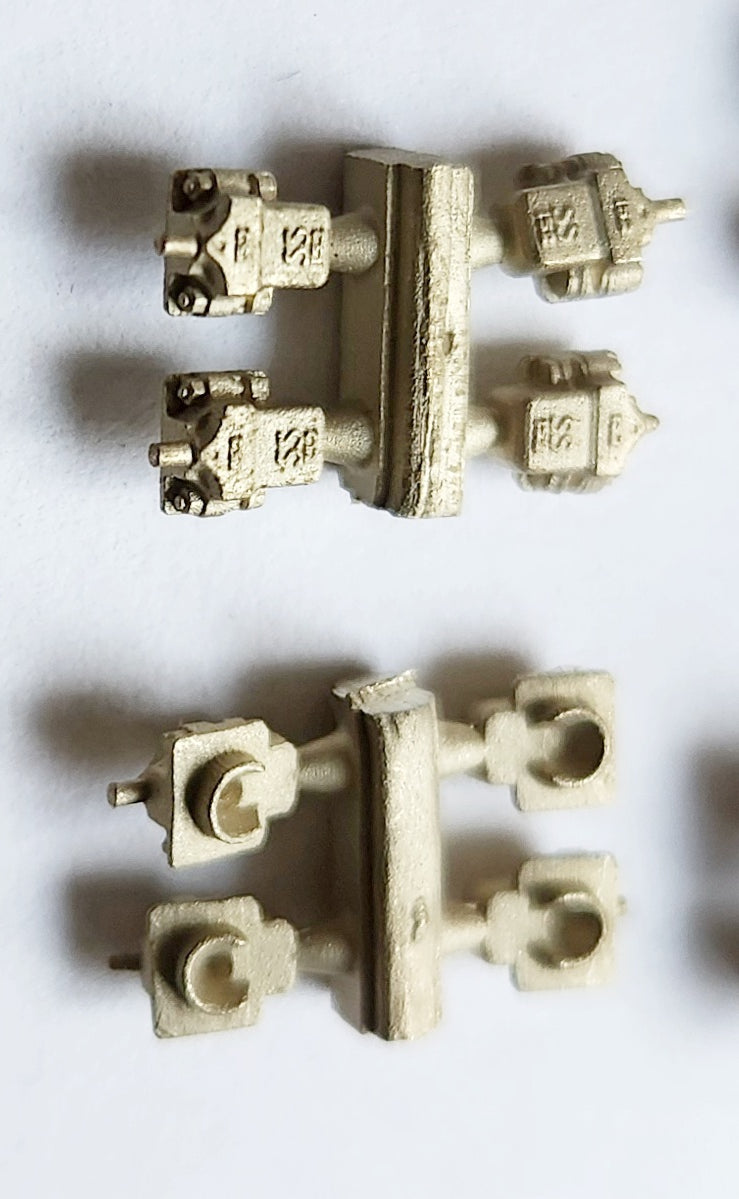 Messing aspotten voor rijtuigen en goederenwagens (NIEUW - diverse extra types)