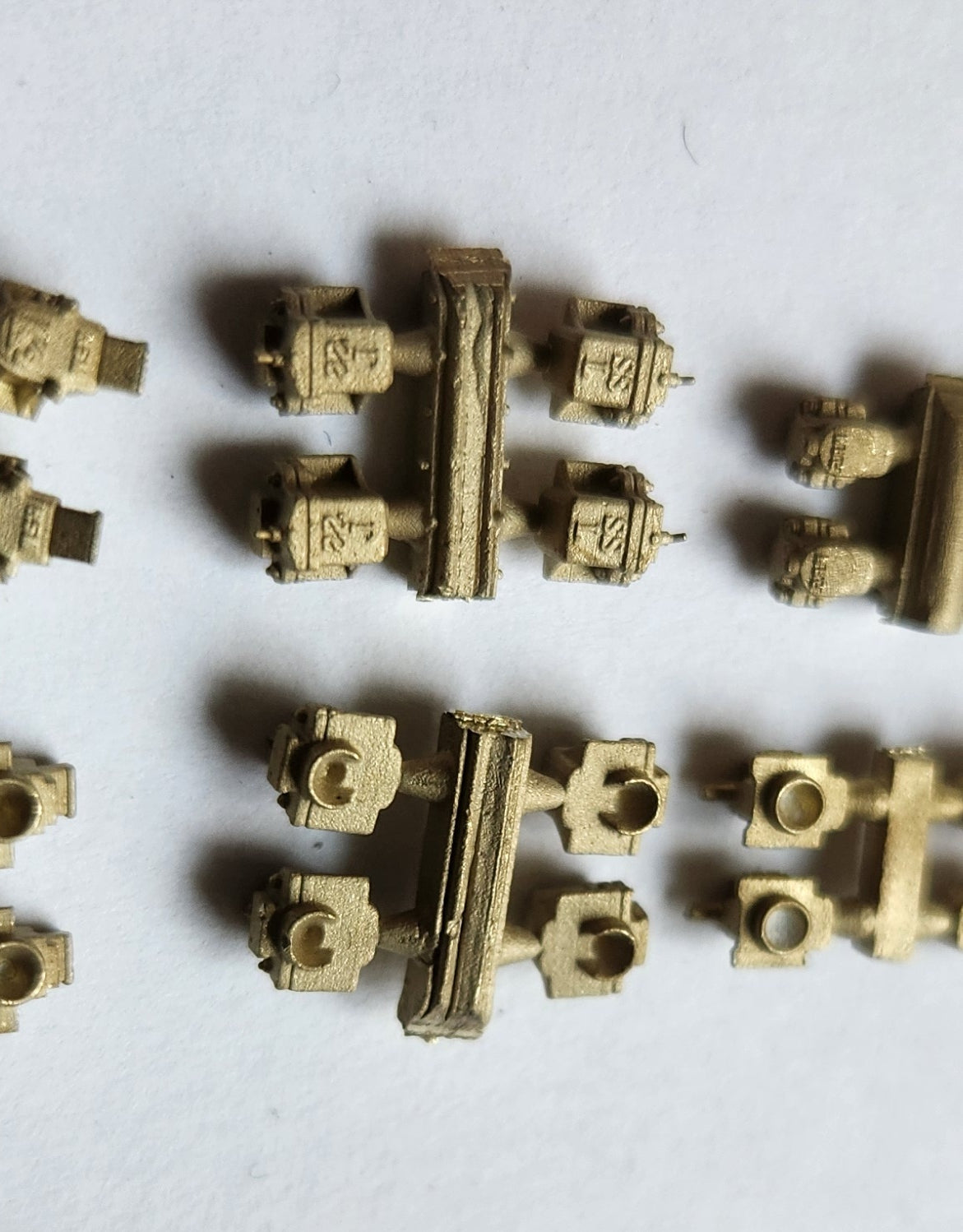 Messing aspotten voor rijtuigen en goederenwagens (NIEUW - diverse extra types)