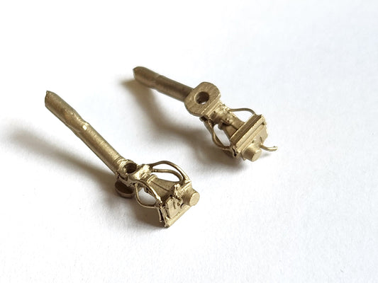 Scharfenberg koppelingen, messing (niet functioneel), 2 stuks, art. 644 - NIEUW