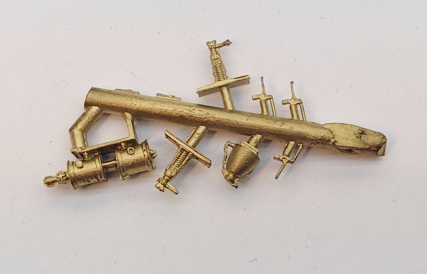 Onderdelen voor stoomlocomotieven nr. 3 (oa luchtpomp, krikken) - Art. 917