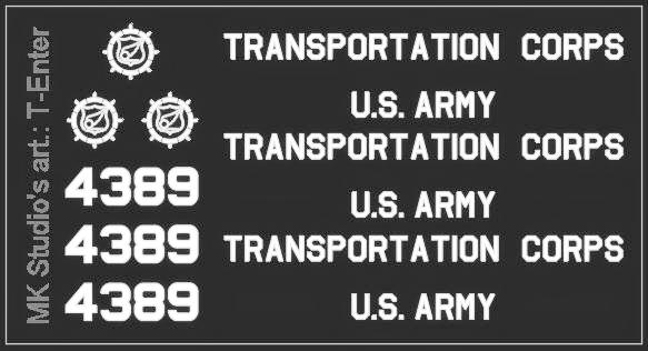 Opschriften voor Rivarossi USATC loc als SGB loc "Enter"