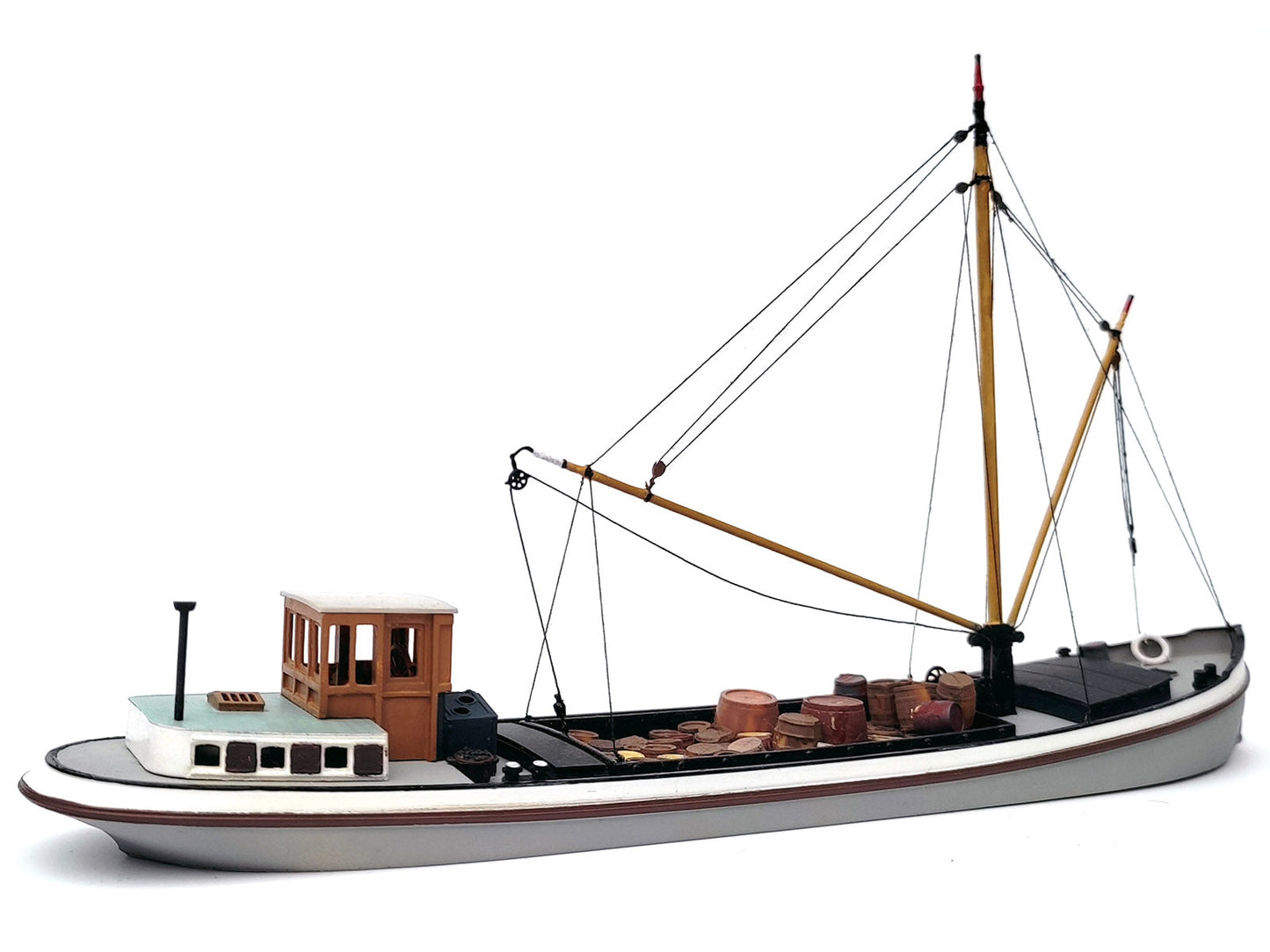 Binnenvaartschip 20m, kunststof bouwset. Art. K-802