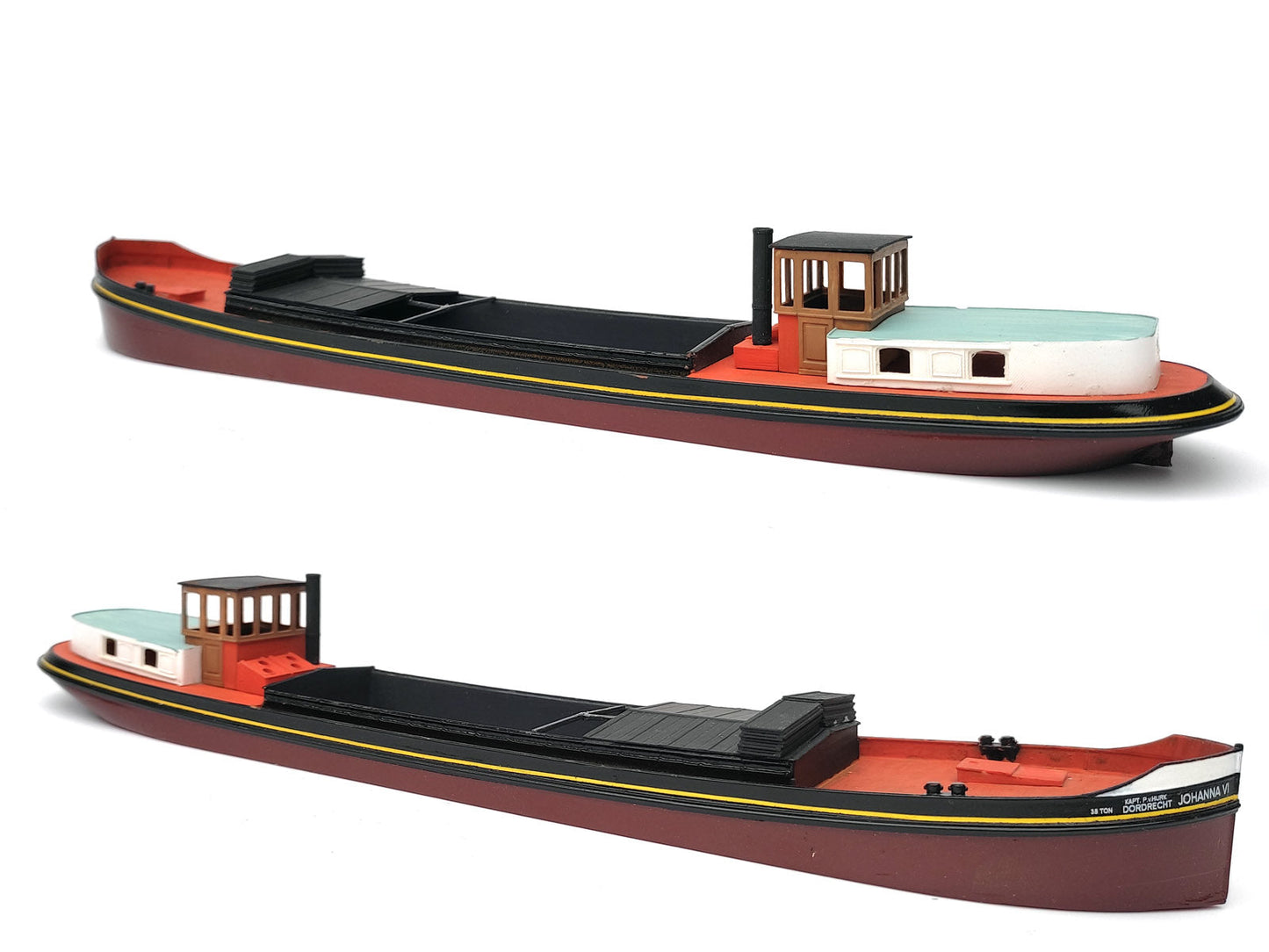 Binnenvaartschip 25m, kunststof bouwset. Art. K-803