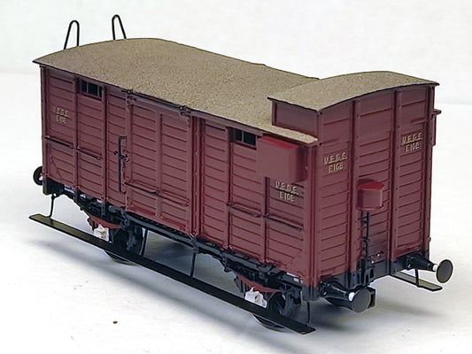 Kunststof bouwset bagagewagen NBDS nr 106, 107 (1891-1910)  Art. K-74