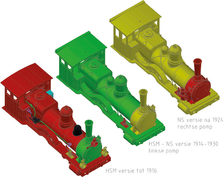NS 1000 - Kunststof bouwset, ex. HSM (1914-1935) -IN ONTWIKKELING-