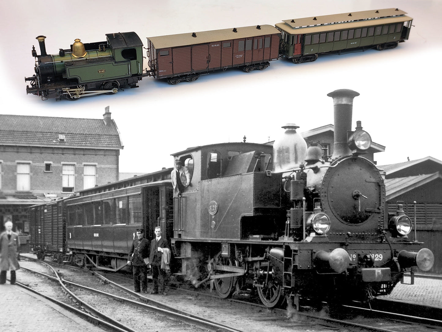 NS 8100 - Kunststof ombouwset "Kikker", ex. Staatsspoorwegen (1901-1955)