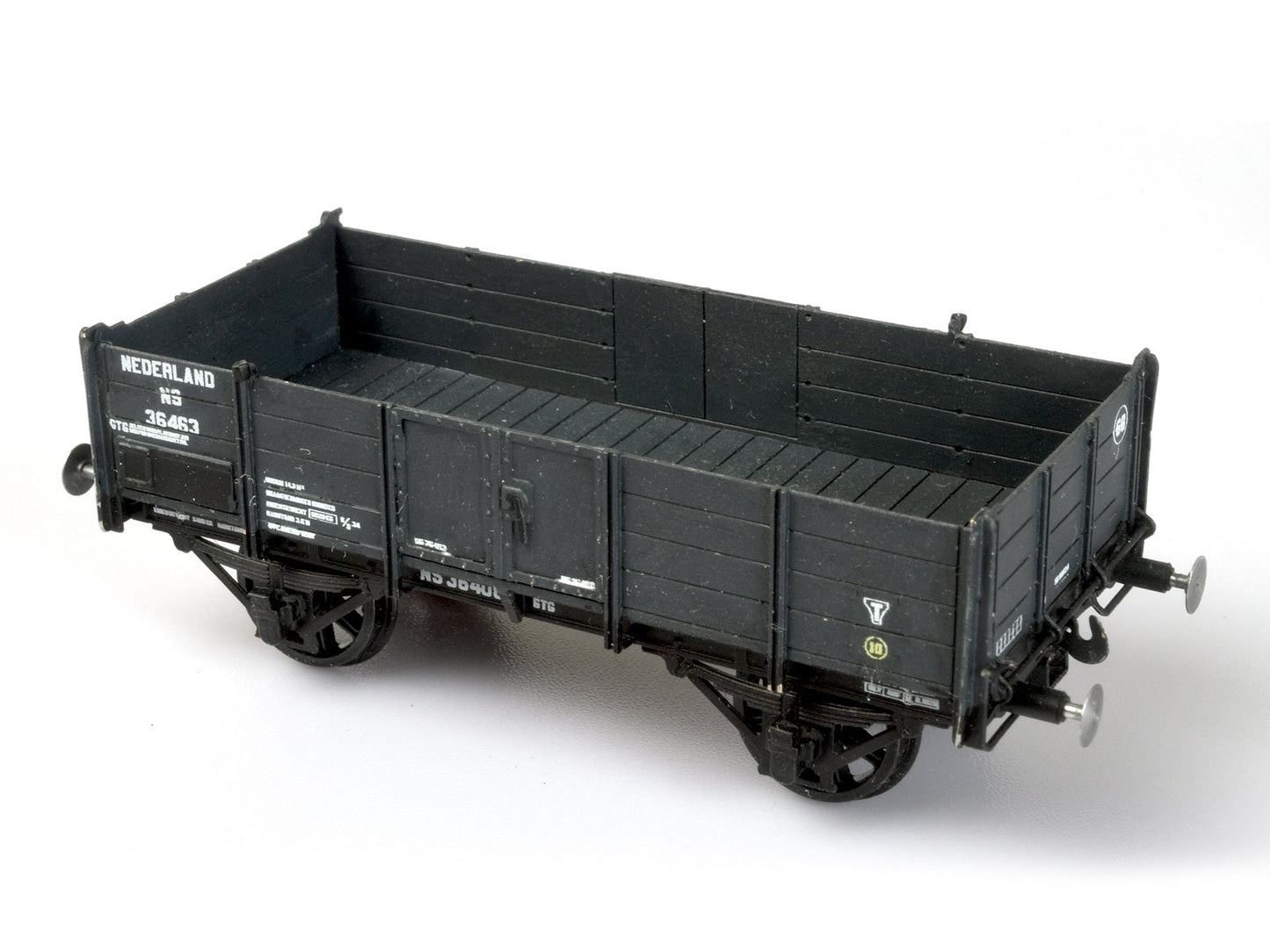 Messing bouwset "HSM kolenwagen" zonder remhuis (NS / HSM) 1888-1940  Art. M-134