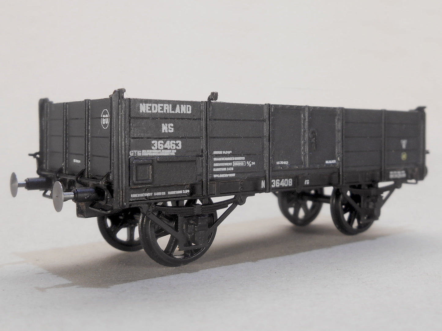 Messing bouwset "HSM kolenwagen" zonder remhuis (NS / HSM) 1888-1940  Art. M-134