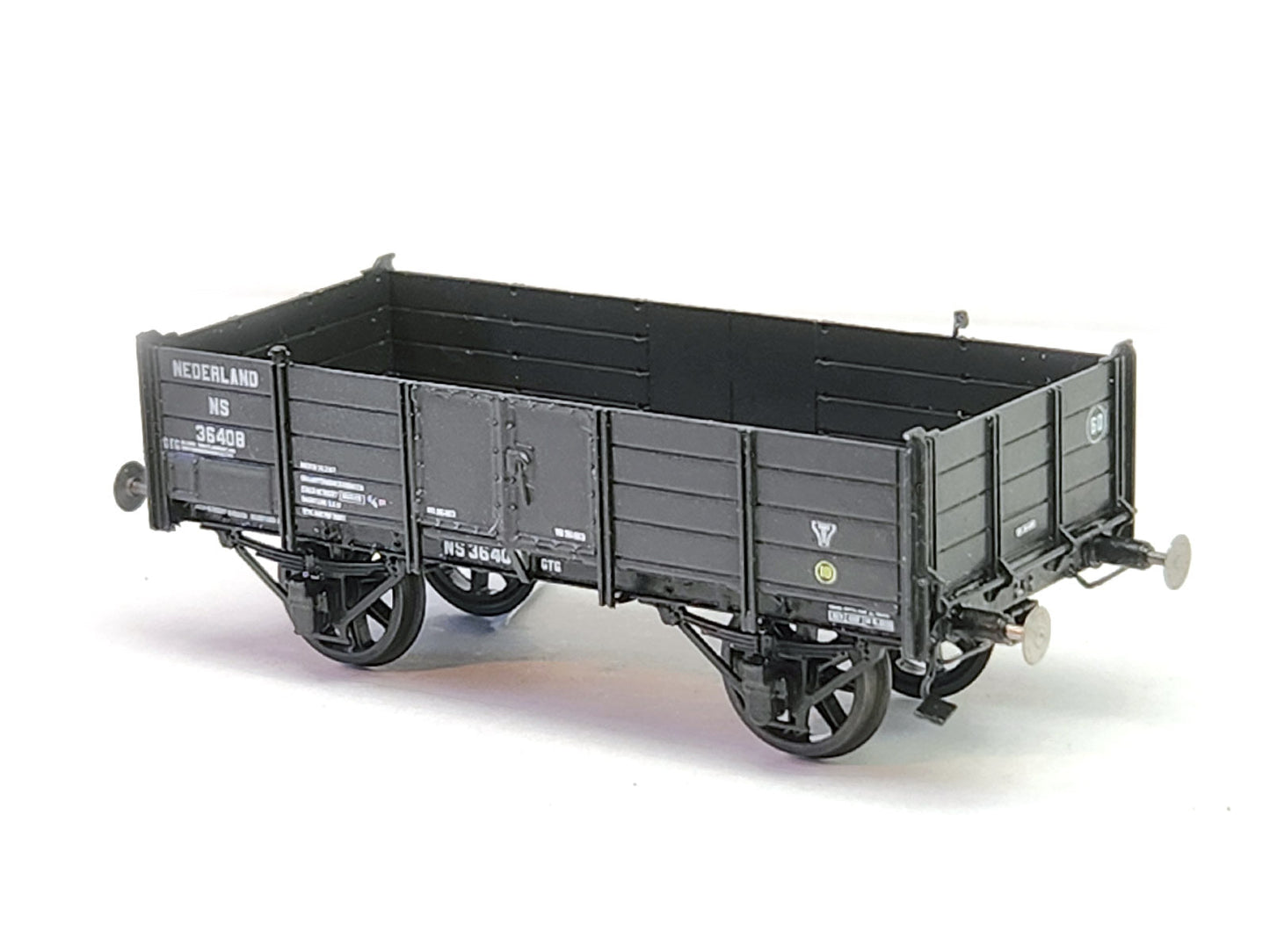 Messing bouwset "HSM kolenwagen" zonder remhuis (NS / HSM) 1888-1940  Art. M-134