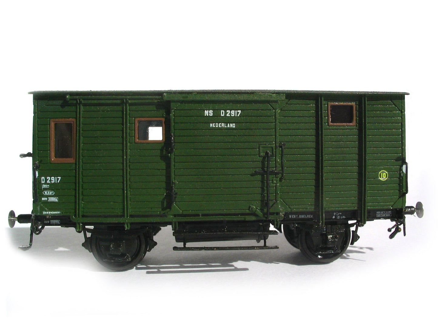 Messing bouwset bagagewagen voor goederentreinen ex. "CHD" (1930-1960)  Art. M-175nsdg