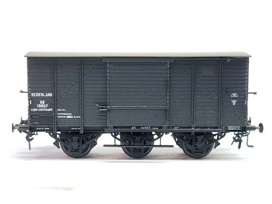 Messing bouwset goederenwagen CHD, drieassig NS / HSM (1898-1940)  Art. M-175