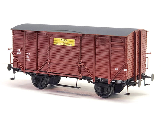 Messing bouwset graanwagen NS (1930-1960)  Art. M-176