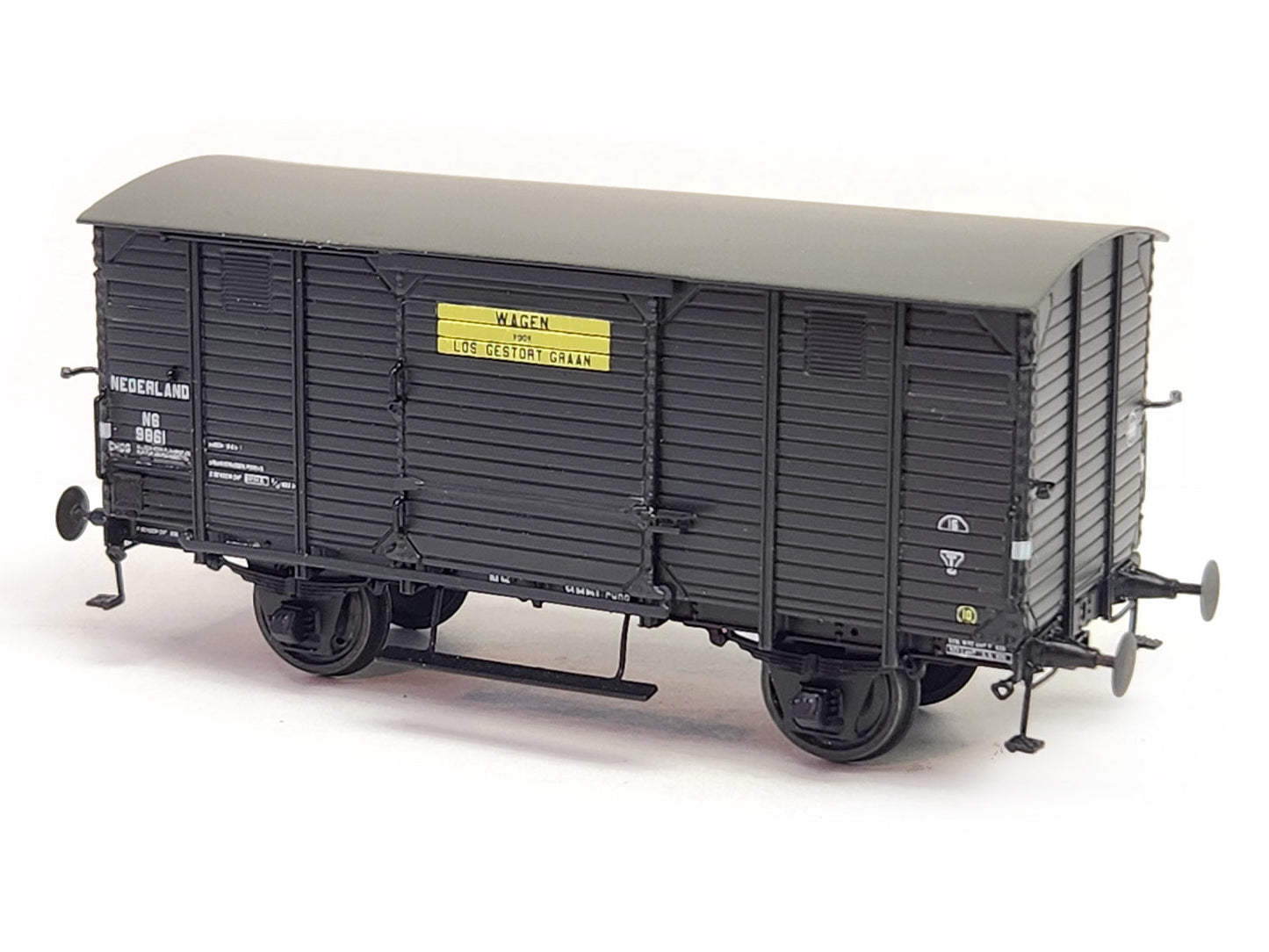 Messing bouwset graanwagen NS (1930-1960)  Art. M-176