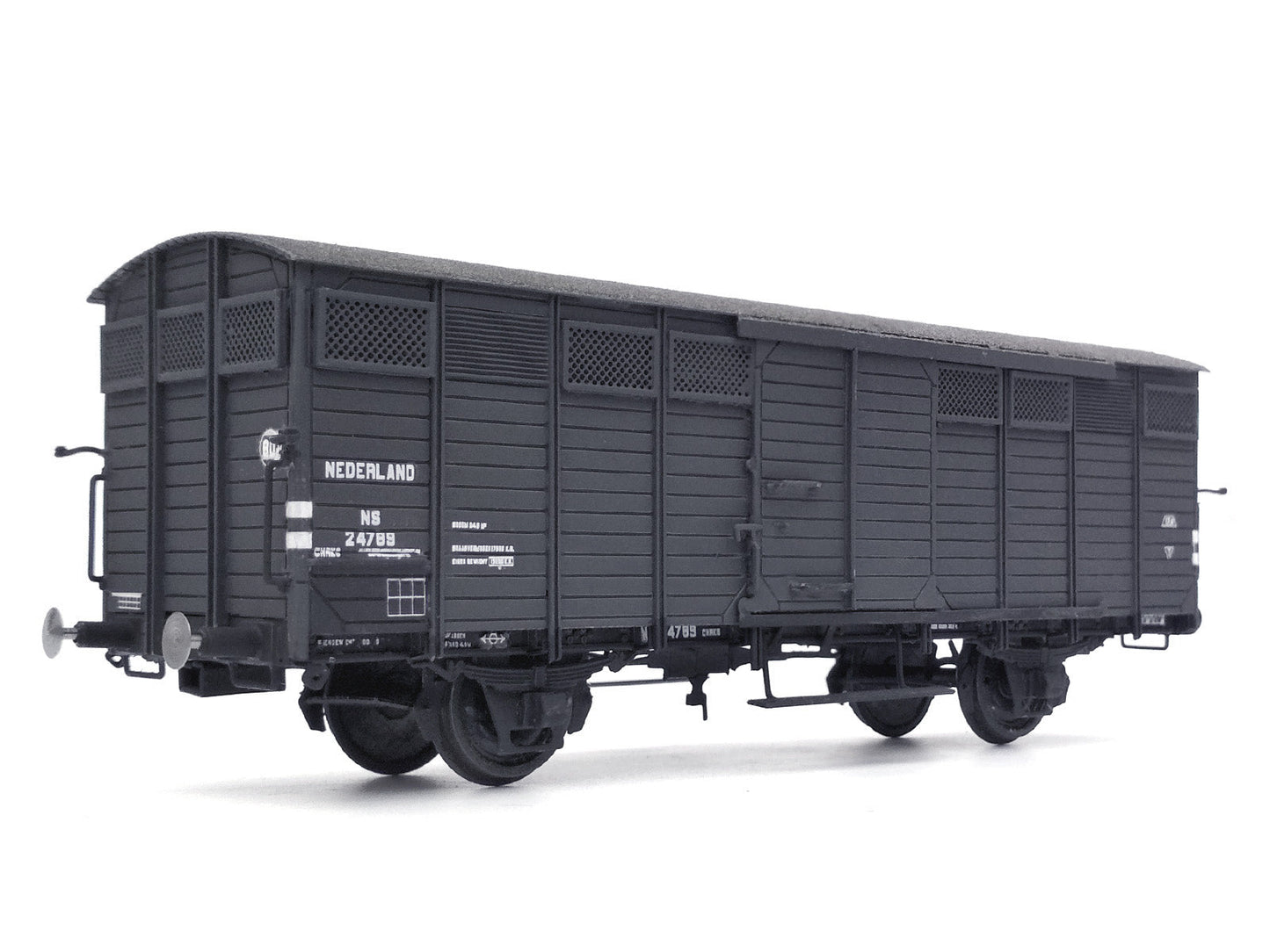 Messing bouwset NS groentwagens model 1928 (1929-1970)  Art. M-187