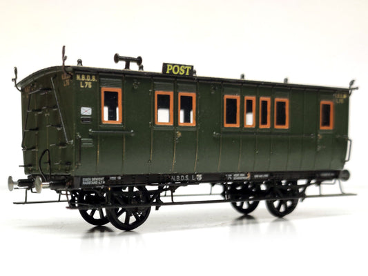 Messing bouwset postrijtuig NS / NBDS (1898-1936)  Art. M-215