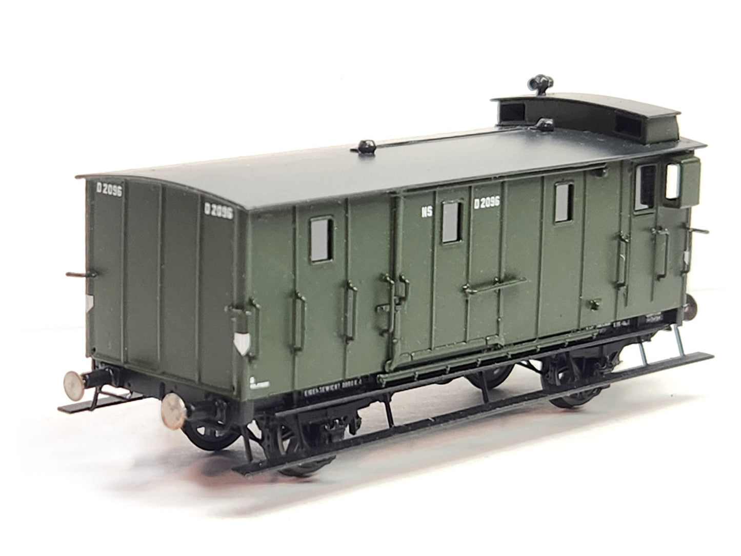 Messing bouwset bagagewagen NS / SS / NBDS (1877-1937)  Art. M-220