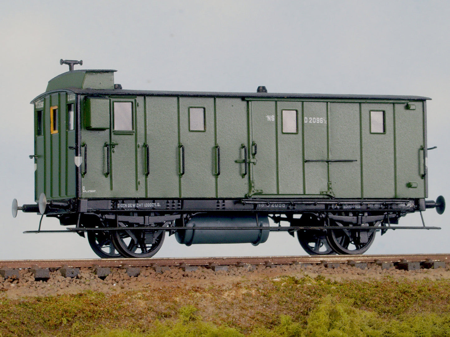 Messing bouwset bagagewagen NS / SS / NBDS (1877-1937)  Art. M-220