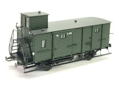 Messing bouwset HSM (post)bagagewagen NS / HSM (1883-1940) - art. M-221 en M-222