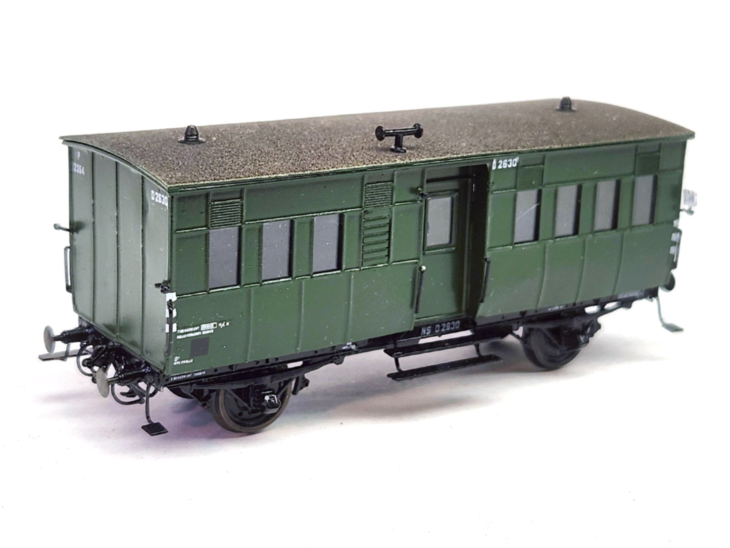 Messing bouwset postrijtuig NS / HSM (1893-1953) - art. M-223  NIEUW