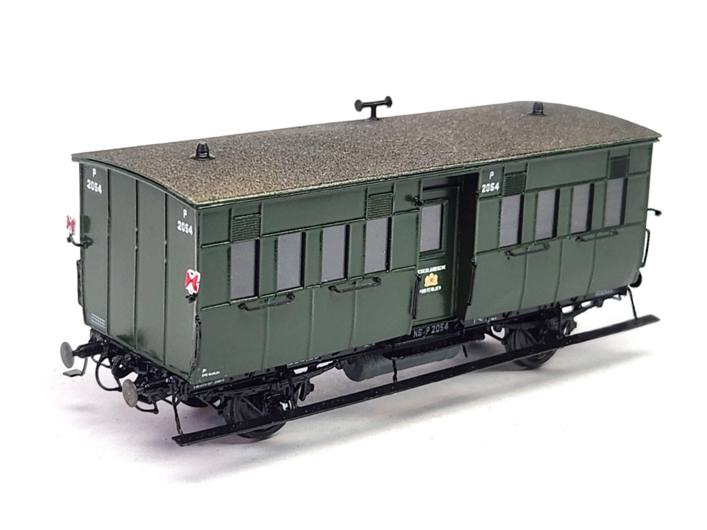 Messing bouwset postrijtuig NS / HSM (1893-1953) - art. M-223  NIEUW