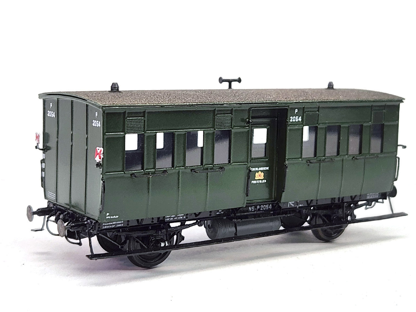 Messing bouwset postrijtuig NS / HSM (1893-1953) - art. M-223  NIEUW