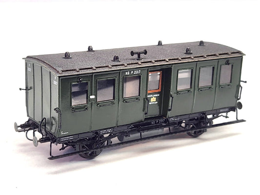 Messing bouwset postrijtuig NS / SS / HSM (1882-1936) - art. M-224  NIEUW