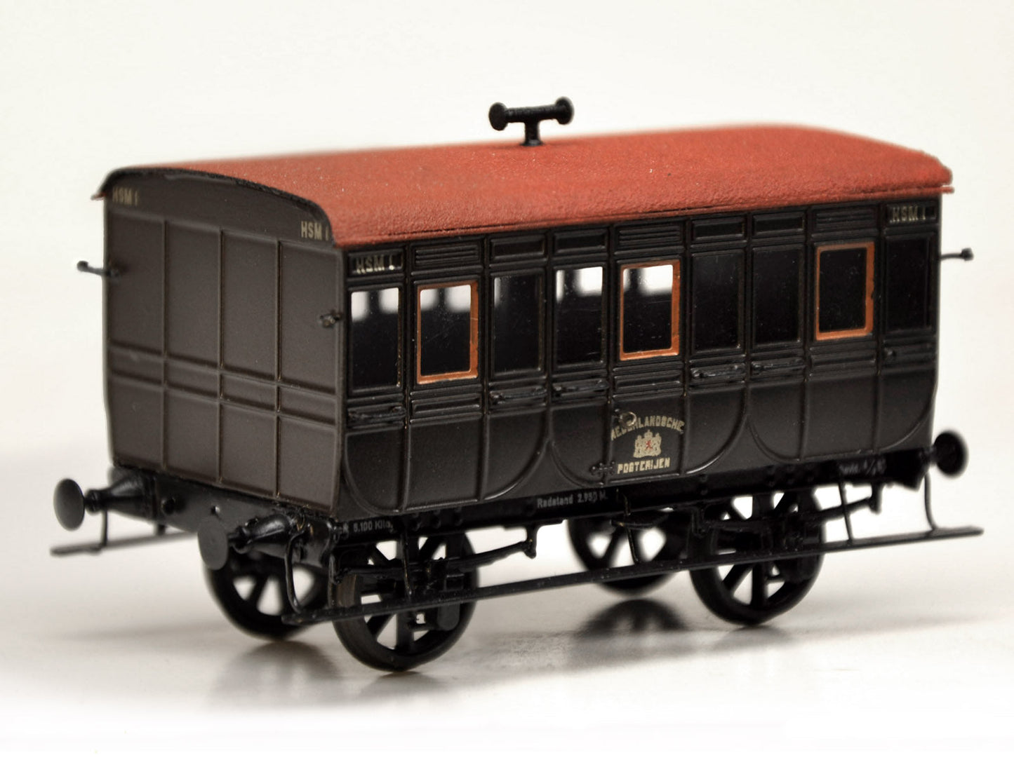 Messing bouwset "antieke HSM rijtuigen" HSM (1870-1910) - Art. Set HSM-01 en Set HSM-02