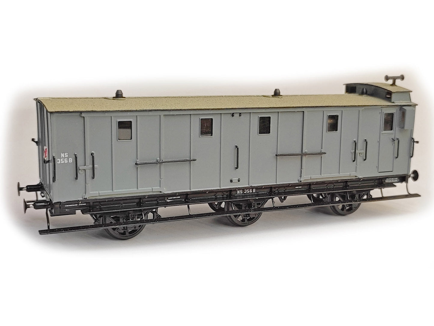 Messing bouwset bagagewagen NS / SS (1878-1942)  Art. M-258