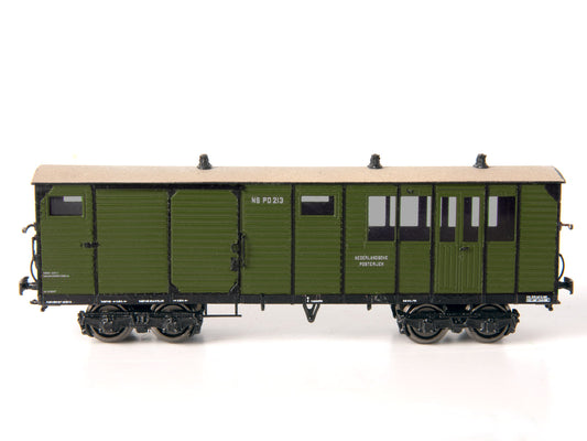 Messing bouwset normaalspoor tram post-bagagewagen SS / NS (1915-1954) - Art. M-401