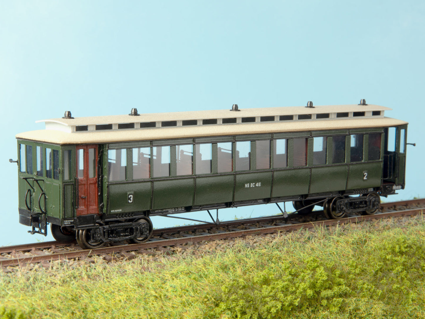 Messing bouwset normaalspoor tramrijtuigen NS / SS (1920-1954)  Art. M-402