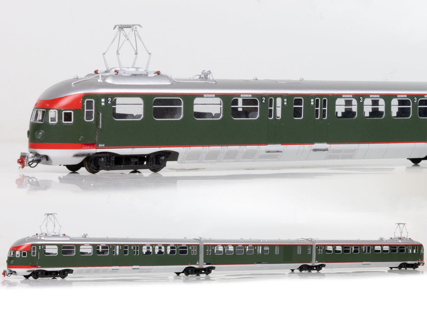 Messing bouwset elektrische treinstellen NS Materieel 1936 (inzet 1937-1969)