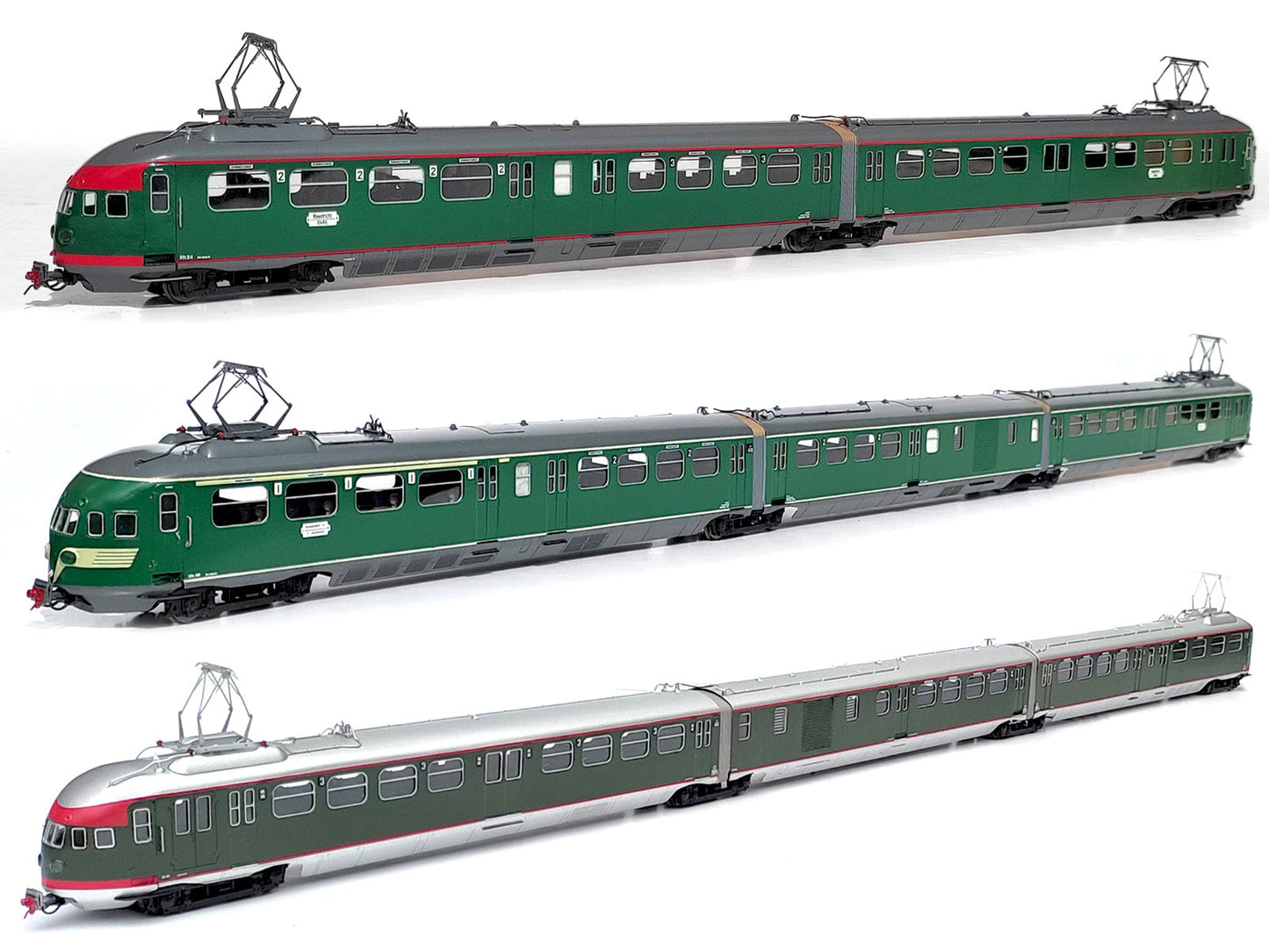 Messing bouwset elektrische treinstellen NS Materieel 1936 (inzet 1937-1969)