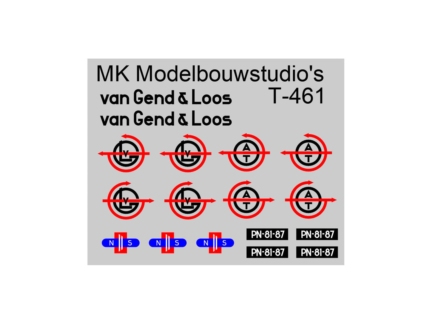 Bouwsets laadkistensysteem NS o.a trekkers, kisten, opschriften (1938-1970)