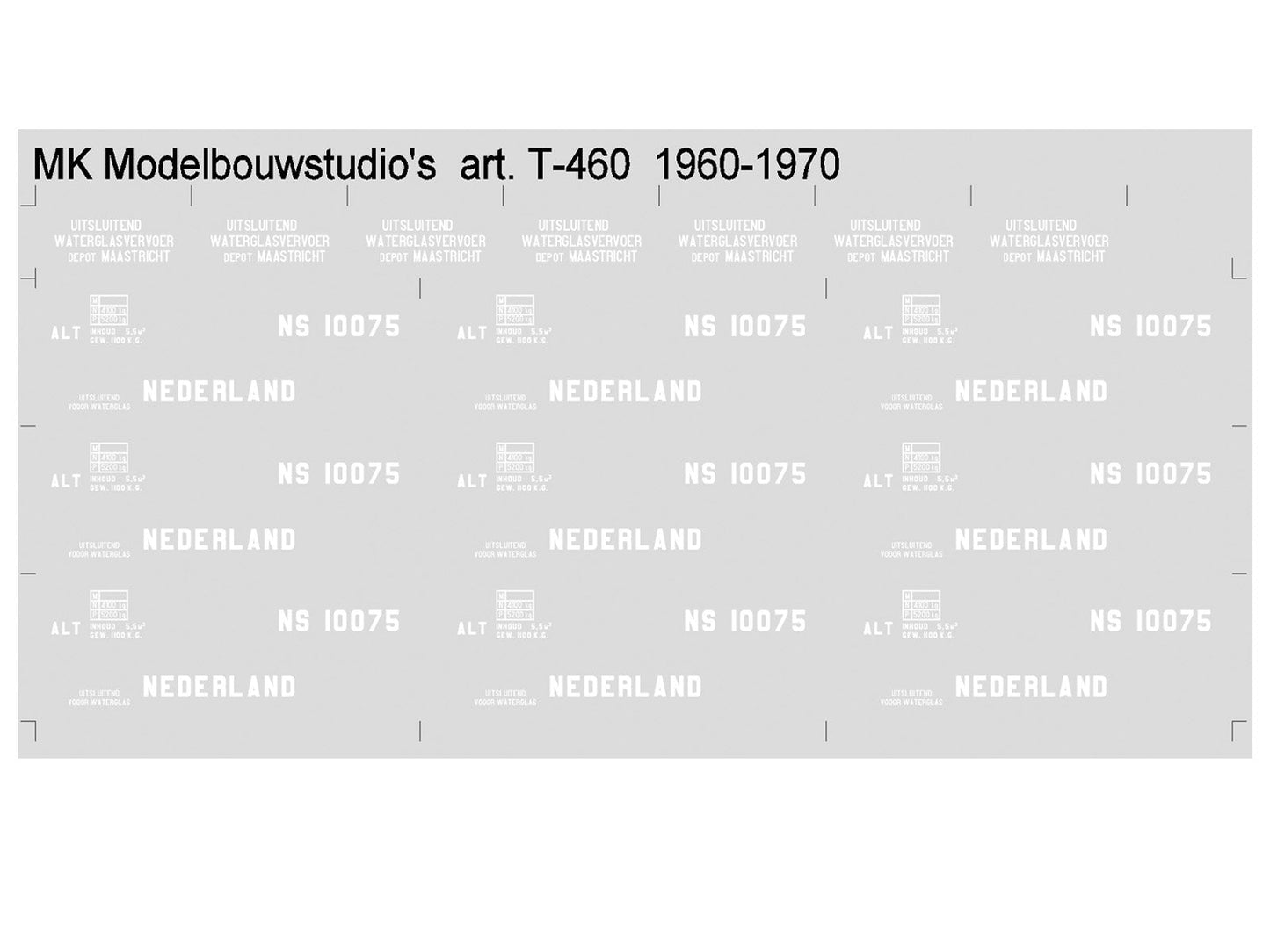 Bouwsets laadkistensysteem NS o.a trekkers, kisten, opschriften (1938-1970)