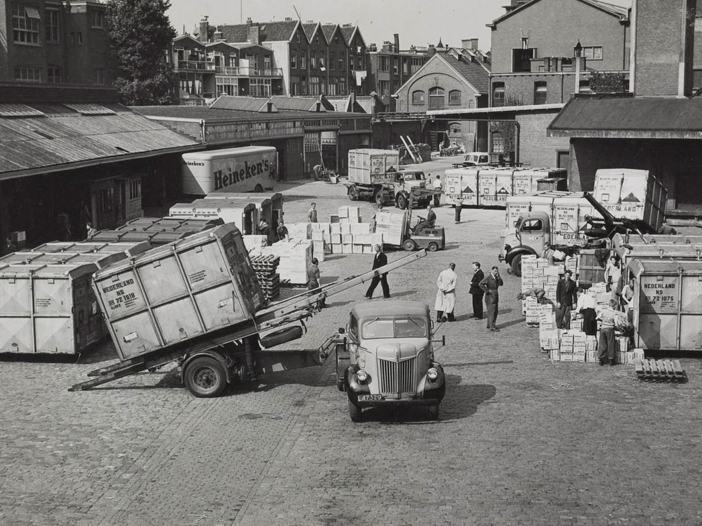 Bouwsets laadkistensysteem NS o.a trekkers, kisten, opschriften (1938-1970)