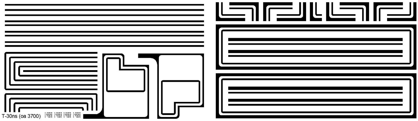 NS opschriften locomotieven, biezen (zwart) - Art. T-NS30