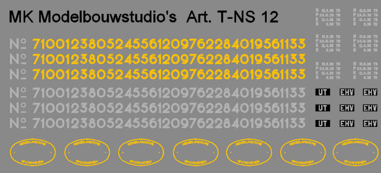 NS nummerplaten voor locomotieven - VERNIEUWD