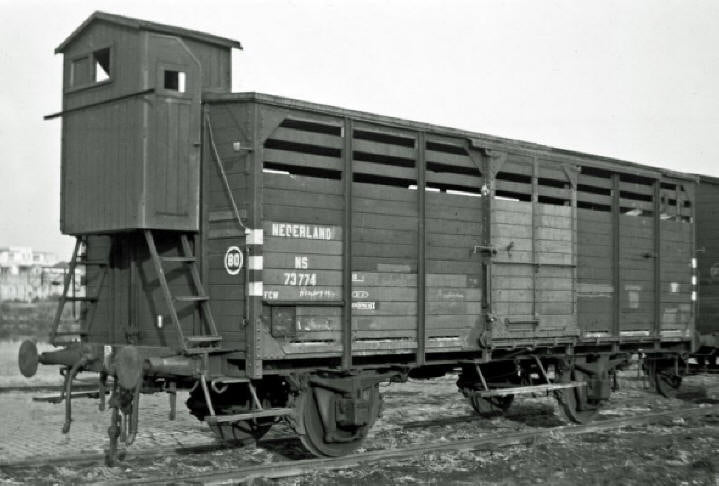 Opschriften voor ombouw Duitse G10 gesloten wagens tot NS / SS veewagens (1913-1955) - Art. T-915 en T-916