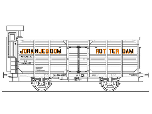 Ombouwsetvoor bierwagen "Oranjeboom" (1921-1945)  Art. T-20p10