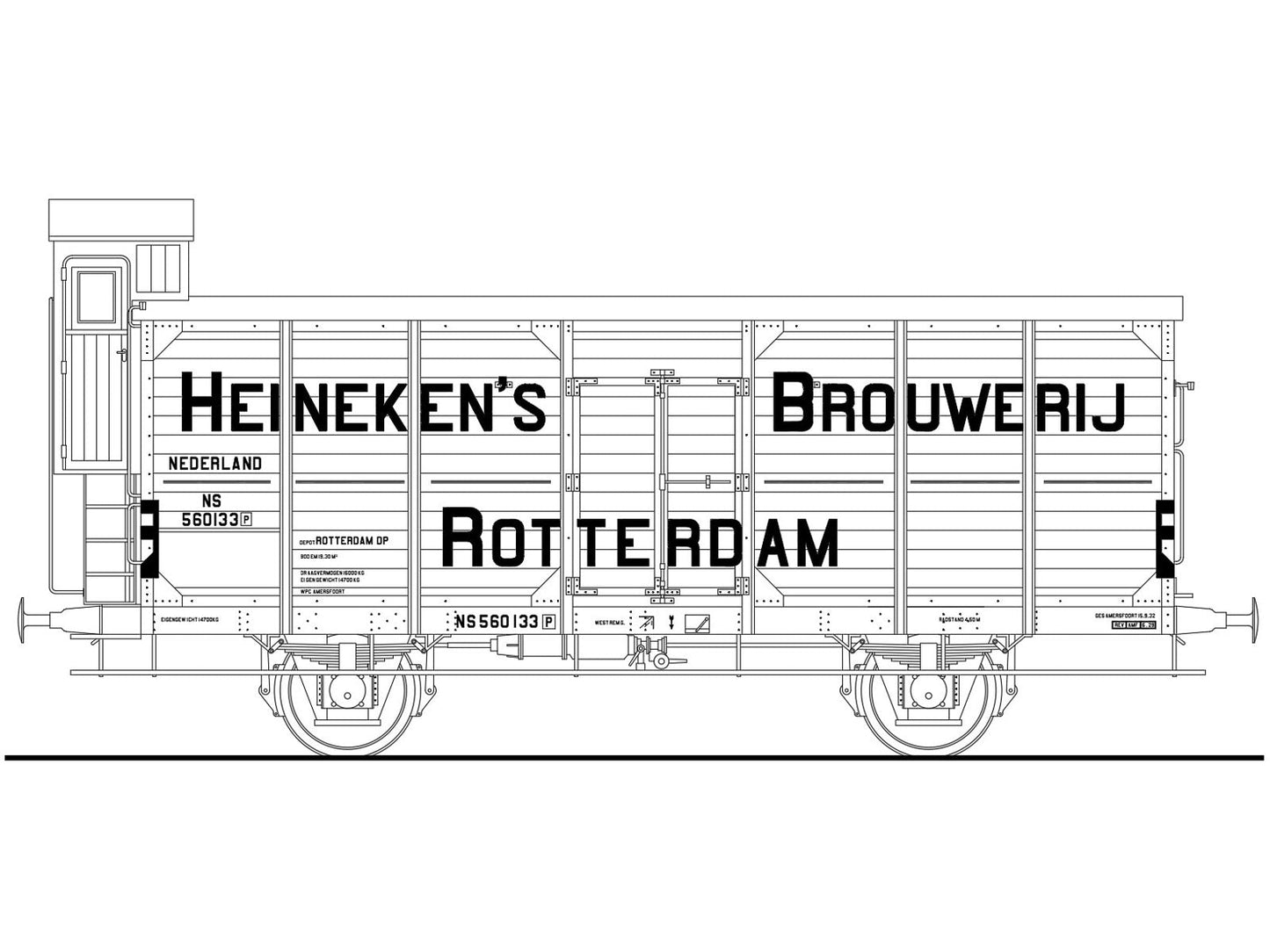 Opschriften voor bierwagen "Heinekens" (1923-1945)  Art. T-20p12