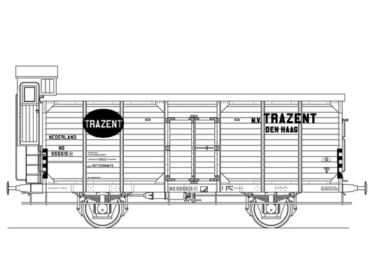 Opschriften voor koelwagen "Trazent" (1942-1947)  Art. T-20p14