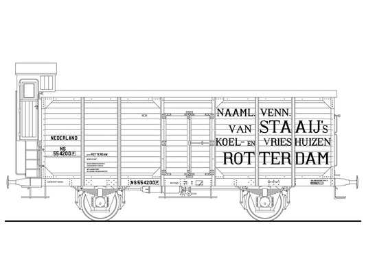 Opschriften voor koelwagen "Staaij's Koel en Vrieshuizen" (1921-1930)  Art. T-20p2