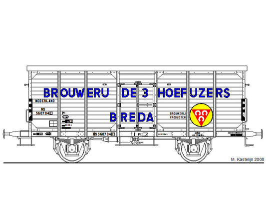 Ombouwset voor bierwagen "Drie Hoefijzers" (1945-1960ca)  Art. T-20p3